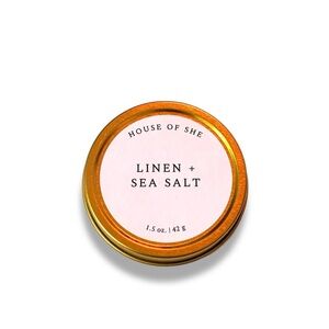 Linen + Sea Salt Candle - Gold Mini Candle